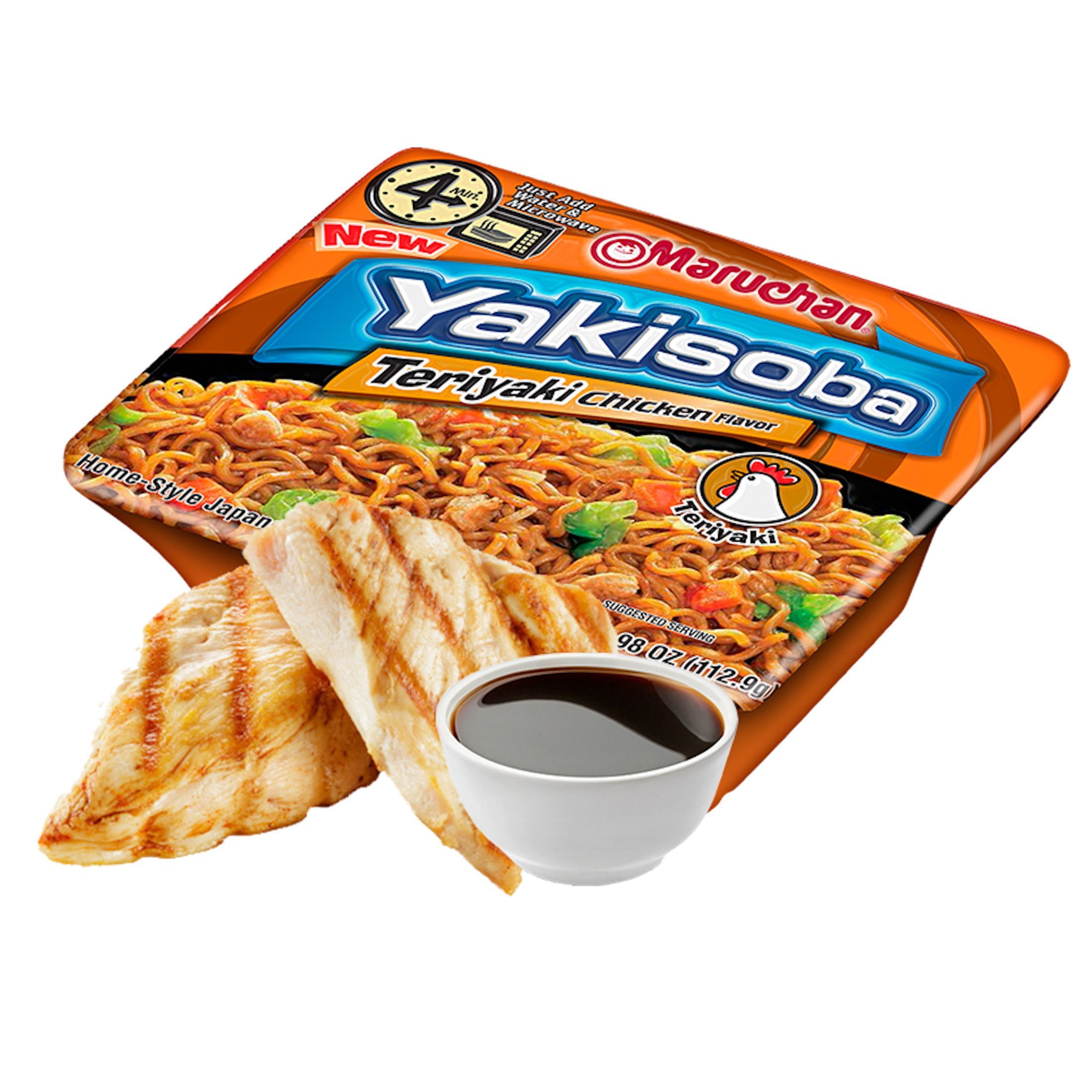 【CPC-L24】Teriyaki 6 pack) Maruchan Yakisoba Teriyaki Chicken Flavor Noodles