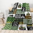 thumbnail image 4 of Tractor Blanket Farm Harvester Blankets,Tractor Decor Throw Blanket Gifts for Girls Boys,Ultral Soft Warm Lightweight Car Blanket for Boys Room Decor Bed Sofa,60"x80"-Queen Size for Adults, 4 of 6