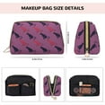 thumbnail image 5 of Easygdp Leopard Print Leather Makeup Bag Zipper Pouch Travel Cosmetic Organizer for Women and Girls, Make up Bag with Zipper, 5 of 8