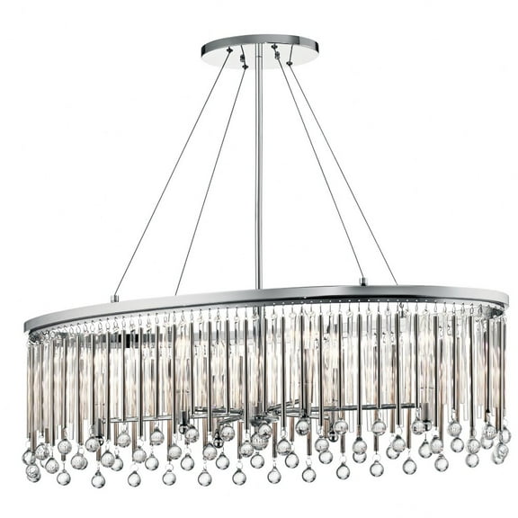 Kichler Lighting - Six Light Pendant - Chandelier Oval Pendant - Piper - 6 Light