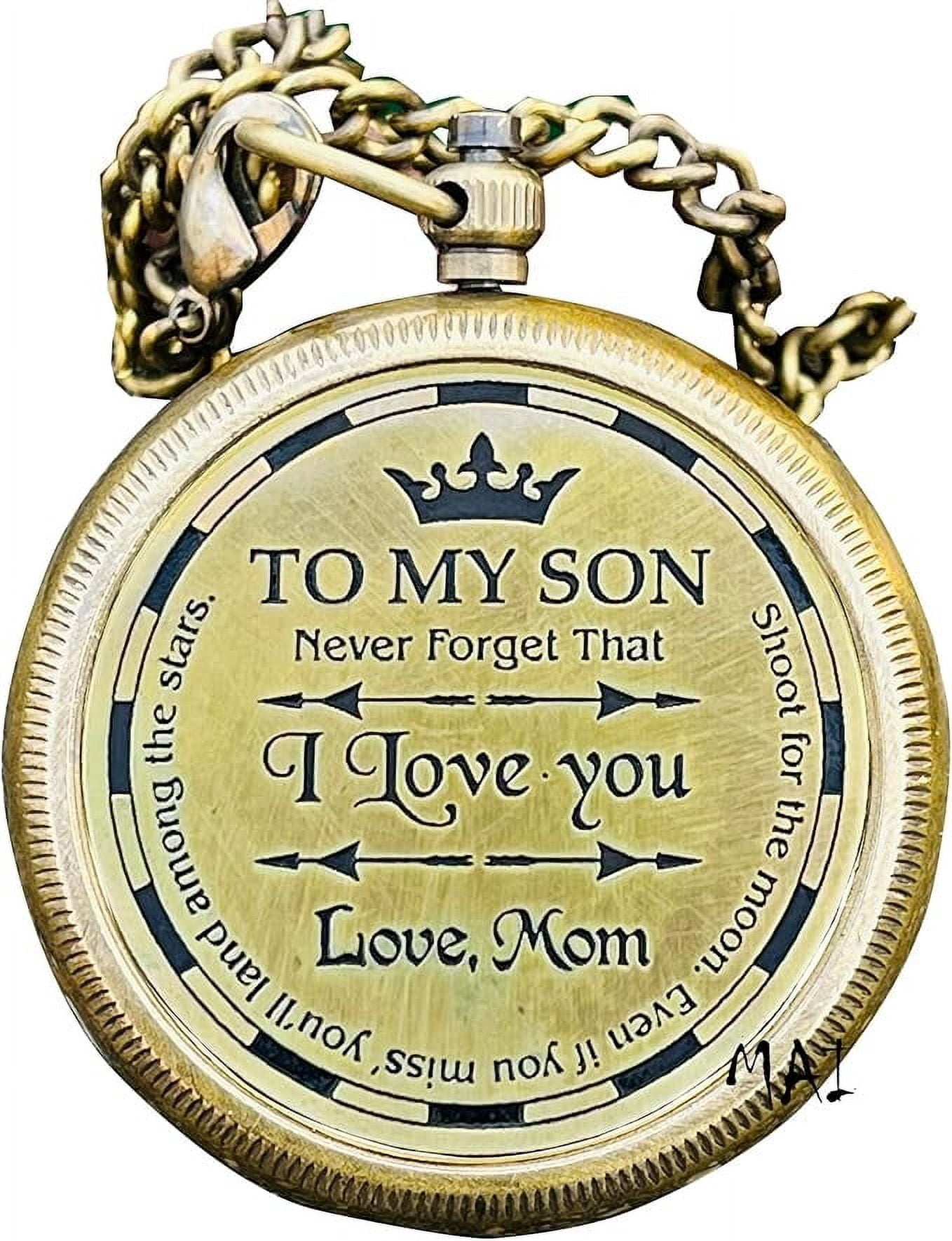 Maritime Treasures Gifts from Mom for Daughter or Son - to My Son Camping Compass Engraved with Gifts, Love Mom – Graduation Day-Birthday- Confirmation Gifts- Memorable Gifts for Son.