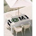 thumbnail image 3 of 60x84 Inch Outdoor Tablecloth with Umbrella Hole Zipper Rectangle Eucalyptus Rectangular Tablecloths Outside Waterproof Garland Flower Farm Home Country Summer Patio Table Cover for Picnic Party, 3 of 8