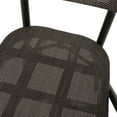 thumbnail image 6 of GDF Studio Caralee Outdoor Parisian Cafe Chair, Black and Dark Brown, 6 of 10