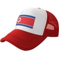 thumbnail image 1 of Flag of North Korea Mesh Back Trucker Cap Baseball Cap, 1 of 8