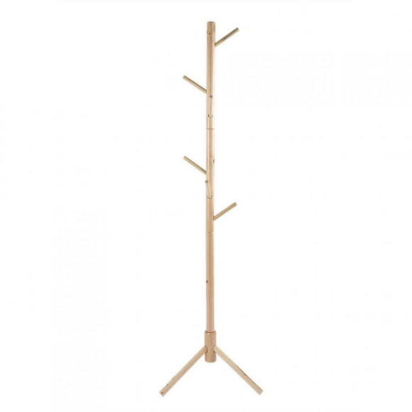 LAFGUR Coat Hat Stand, Wooden Floor Coat Rack Cloth Hat Stand Cloth Hat Standing Hanger, Tree Style For Office Entrance