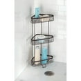 thumbnail image 3 of iDesign, Metal Wire Corner Standing Shower Caddy 3-Tier Bath Shelf Baskets, Bronze, 3 of 6
