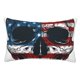 thumbnail image 1 of Fotbe American Flag Skull Funda de Almohada Decorativa Estilo Occidental, Lujo en Algodón, Fundas para Almohadas King, Cojín Estampado para Decoración del Hogar-16"x24", 1 of 6