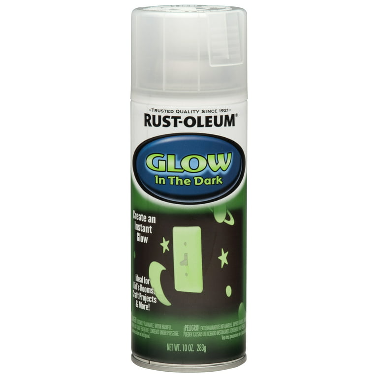 Rust-Oleum Imagine Craft & Hobby Glow in the Dark Spray Paint 347243, 10 oz
