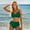 Dark Green, variant on Women's High Waisted Bikini Set Two Piece Swimsuit Push Up Tie Back Tankini Swimwear for Beach Pool Summer