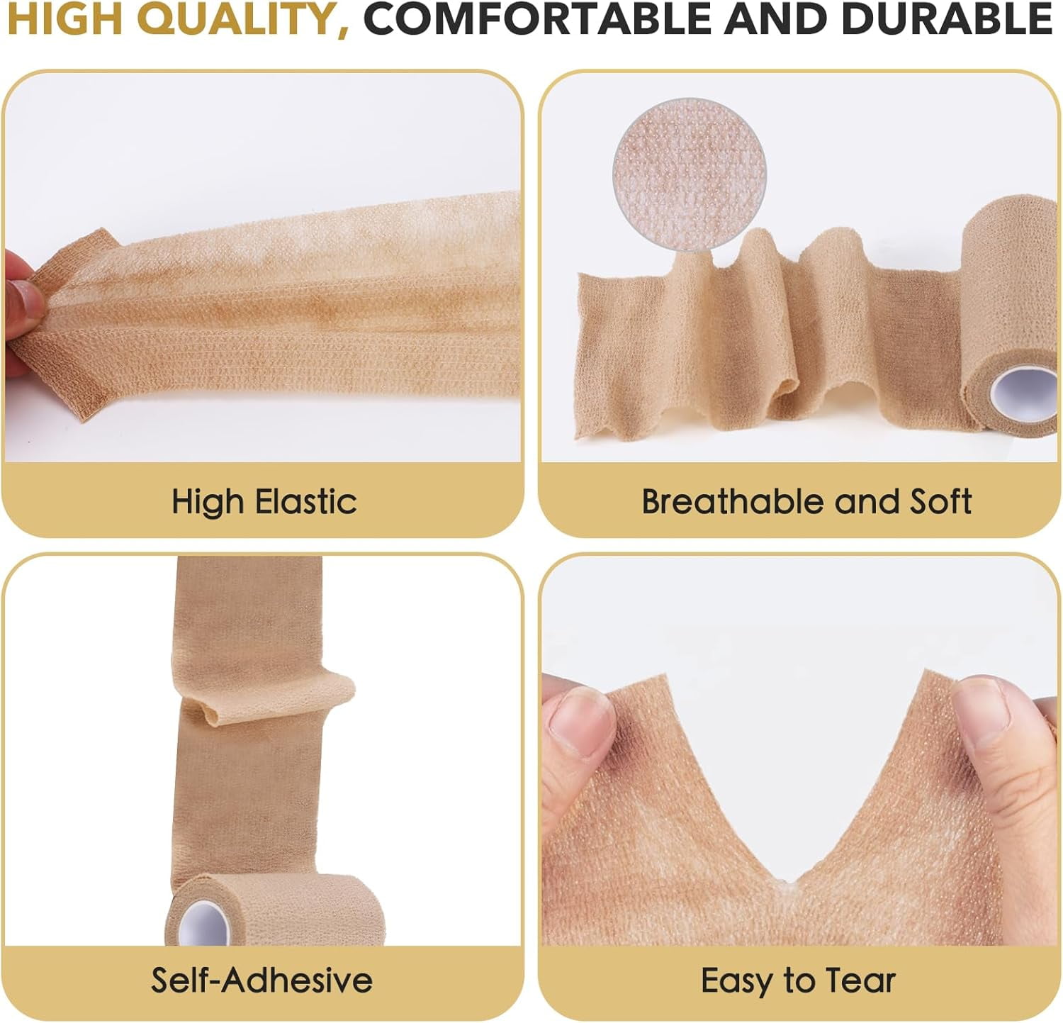 Elastikon Tape for Horses 4 inch Wide Flexible Support Wrap