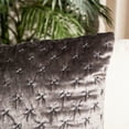 thumbnail image 4 of Safavieh Deana Solid Decorative Pillow, 18" x 18", Dark Grey, 4 of 5