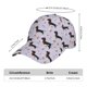 thumbnail image 2 of Fotbe Dachshund Dog Puppy Gorro Clásico de Béisbol, Gorra Ajustable con Broche Snapback, Gorro de Exterior de Algodón Suave, 2 of 6