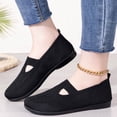 thumbnail image 4 of IEMIEMIEM Orthopedic Shoes for Women Arch Support Slip on Non Slip Running Shoes Wide Width Mesh Stretch House Shoes Soft 2026 New Foam Shoes Black 8 Wide, 4 of 5