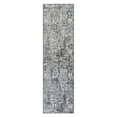 thumbnail image 2 of World Rug Gallery Distressed Abstract Stain Resistant Soft Area Rug - Gray 2'x7', 2 of 9