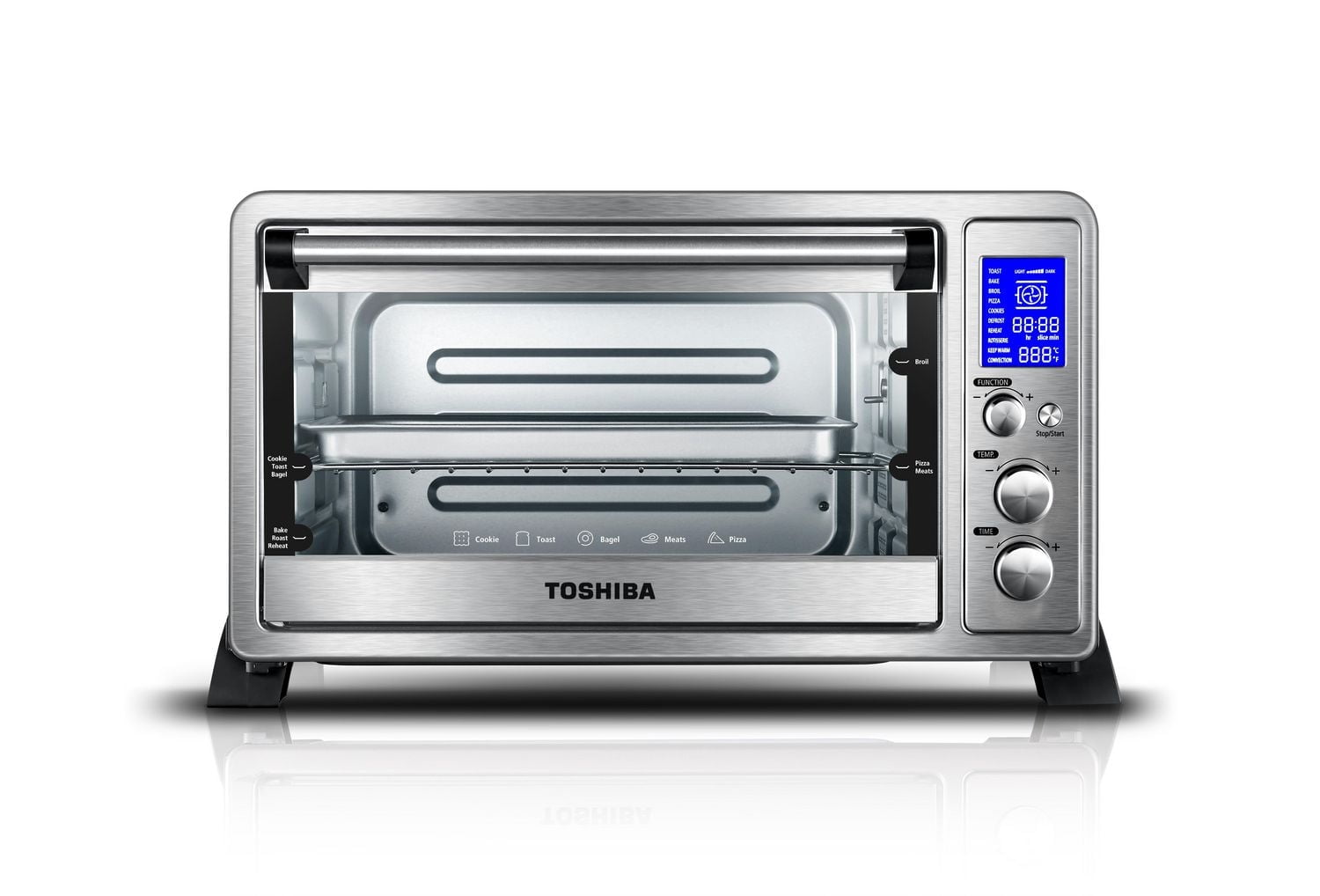 Electrolux トースター by Toshiba Toshiba 25L Stainless Steel Toaster Oven with Digital Display
