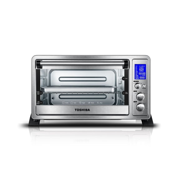 Four grille-pain Toshiba de 25 L en acier inoxydable avec affichage numérique