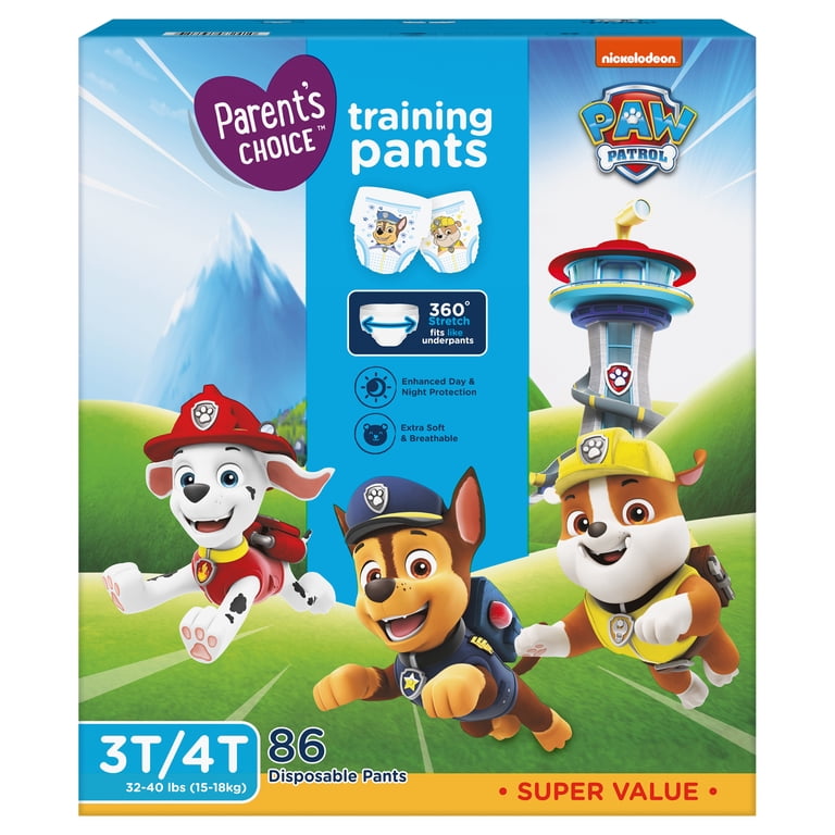 Parent's Choice Paw Patrol Training Pants for Boys, 3T/4T, 86