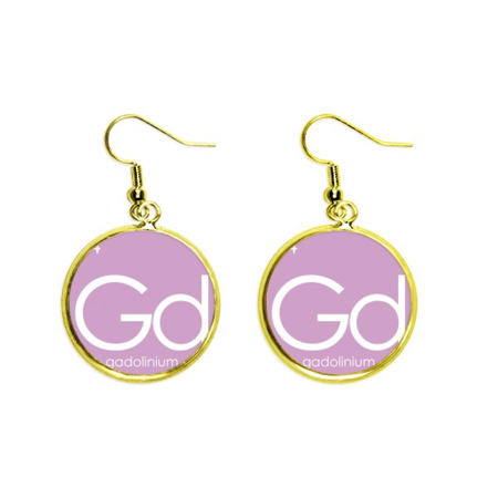 chestry elements period table lanthanide gadolinium gd earring dangle en drop earring jewelry woman