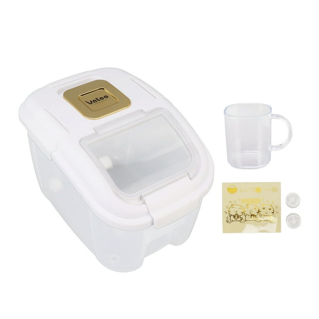 ZPSHYD Fraîcheur Et Organisez Votre Cuisine Avec la Boîte De Stockage De Riz De Grande Capacité - Récipient De Stockage des Aliments à L'épreuve des Insectes(White -10KG)