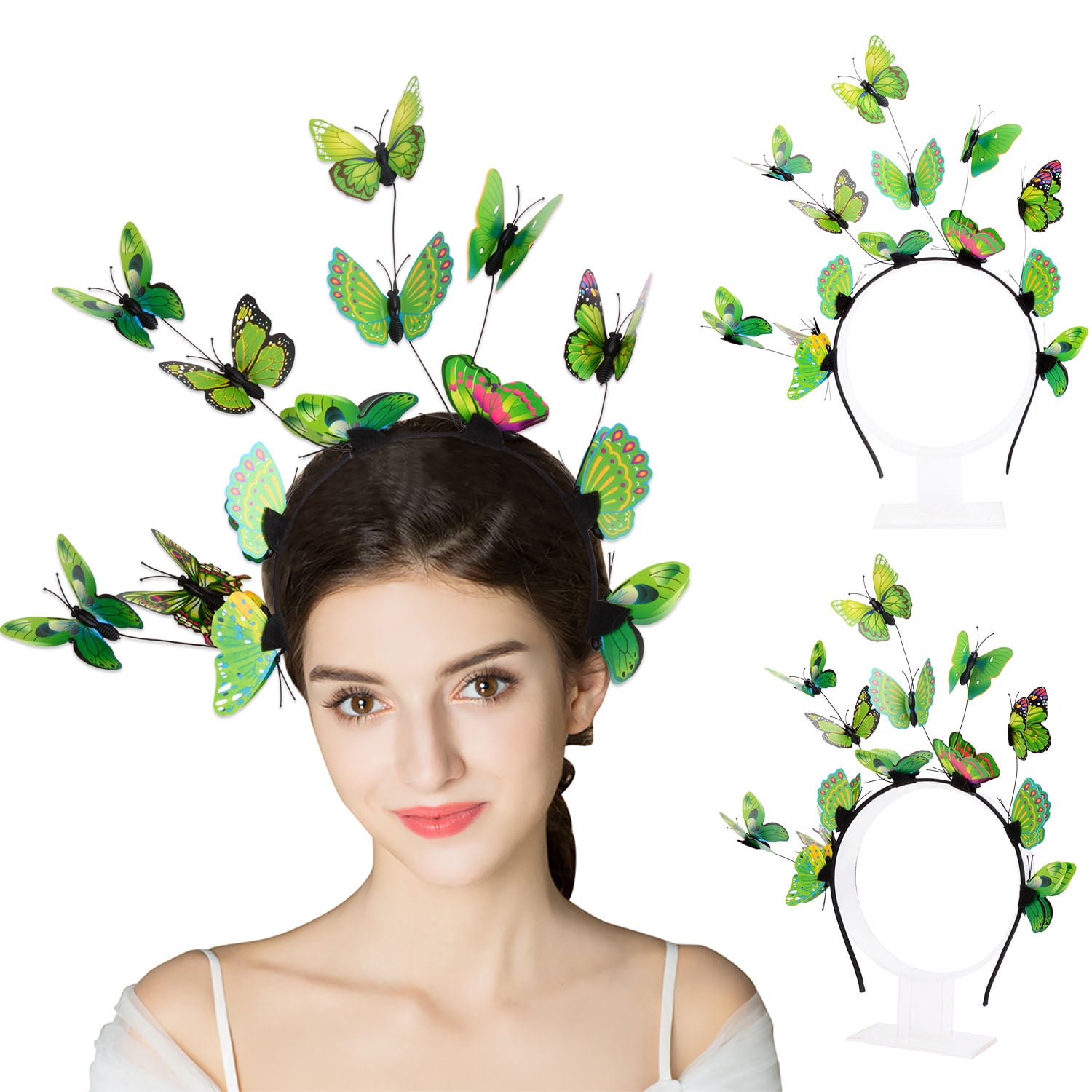 Womens Hair Hoop Fashion Decorative Butterfly Bridal Hair Band Party  Headband - Walmart.com