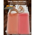 thumbnail image 2 of Heated Throw Blanket 90"x100" ,Soft Flannel & Waffle Texture Electric Blanket, 4 Heat Settings, 4 Hour Auto Shut Off, Overheat Protection, Machine Washable, for Bed, Sofa, Couch, Office, 2 of 5