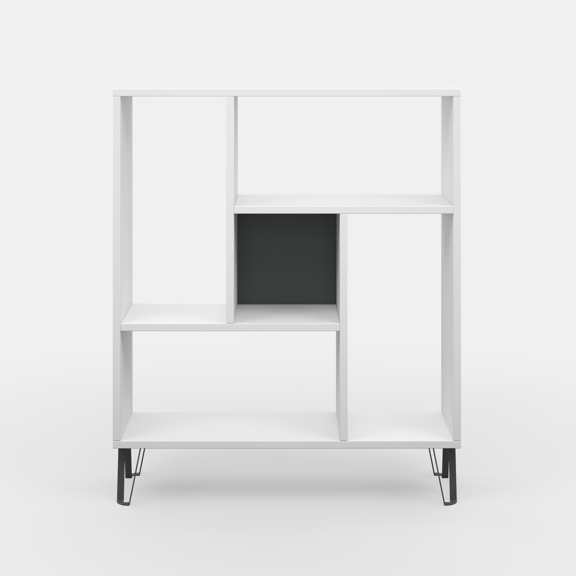 Ada Home Décor Arven 3 Tier Bookcase, White