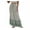 Green, variant on Lolmot Skirts for Women Trendy Summer Boho Floral Print Elastic Waist Drawstring Button Front Split Hem Flared A Line Midi Skirt