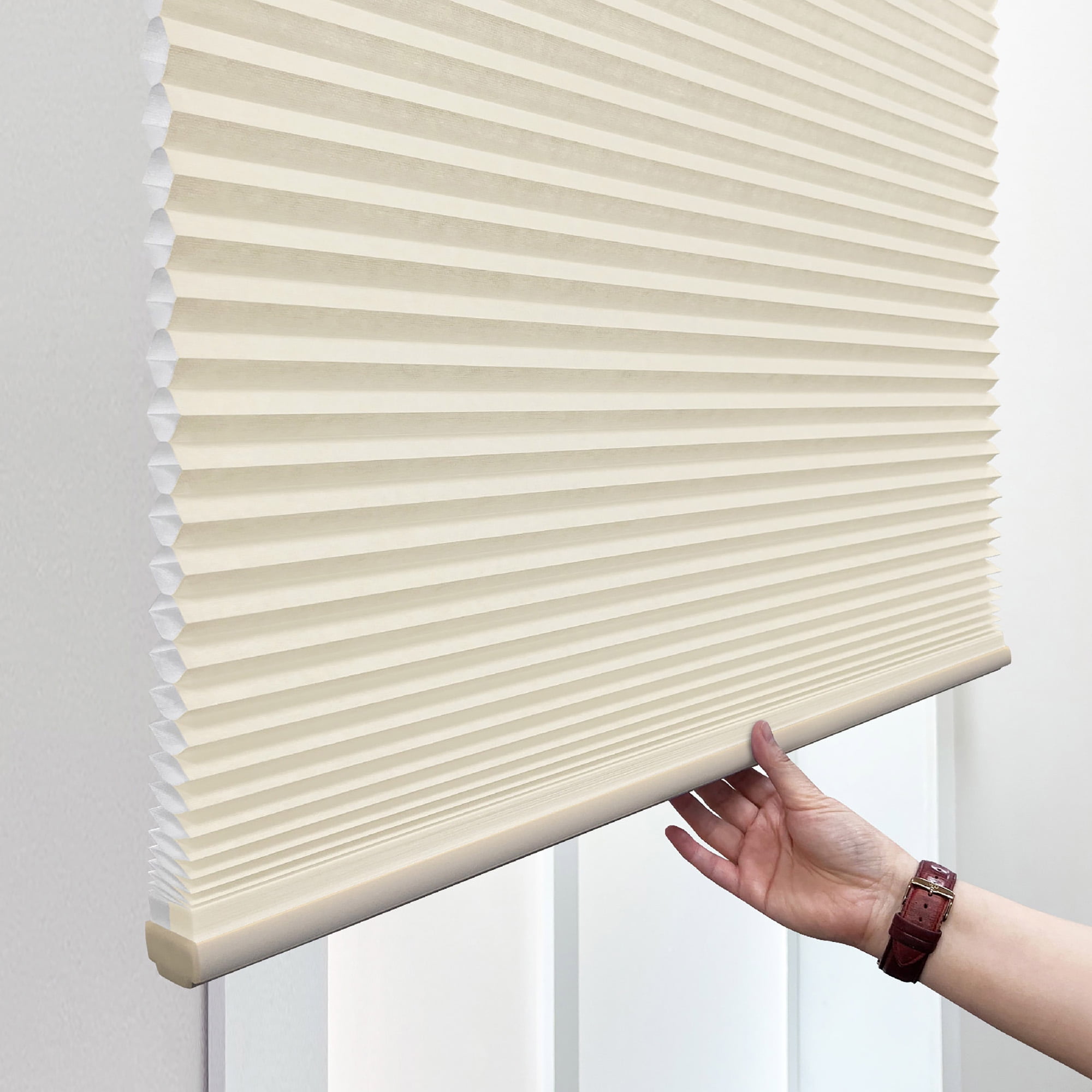 Regal Living Light Filtering Cordless Cellular Shade, Alabaster - 23" W x 48" L