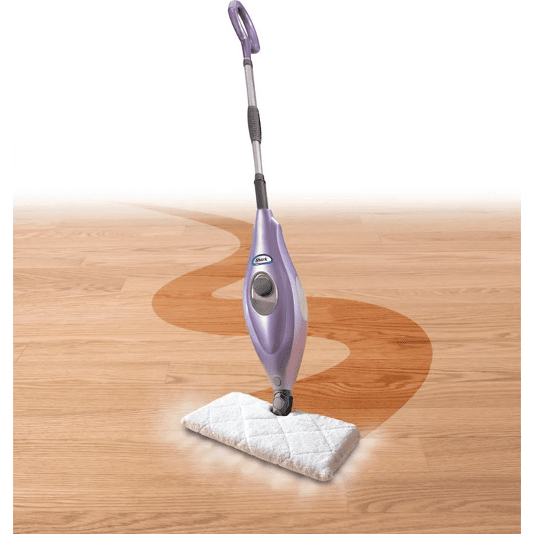 Shark S3501 Steam Pocket Mop Hard Floor Cleaner, With Rectangle Head and 2  Washable Pads, Easy Maneuvering, Quick Drying, Soft-Grip Handle and