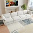 thumbnail image 6 of Sdorens Modular Sectional Sofa,Modern Linen Fabric Couch Free Combination Sofa,4-Seat Sofa for Living Room,White, 6 of 16