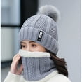 thumbnail image 4 of Women And Men Winter Knit Warm Hats Scarf PurposeHat Ear Windproof Hat Hat Gloves Set Women Scarf Hat Gloves Scarf Gloves Hat Set Scarf Hat Gloves Set Scarf Hat Gloves Organizer Scarf Gloves Hat Set, 4 of 6
