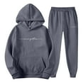 thumbnail image 4 of JAJAHO Sweatsuits For Men 2 Piece Mens Jogging Tracksuit Set Hoodie Casual Athletic Long Sleeve Sweatshirts Ankle-Tied Pants Trendy Outfit, 4 of 5