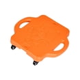 thumbnail image 3 of Tabla de piso,Tabla de suelo con asa para niños con ruedas,Patinete plano deportivo para niños Gimnasio infantil interior,Equipo de entrenamiento con balancín para patinete al aire Naranja, 3 of 8