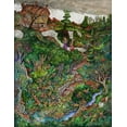 thumbnail image 2 of Bell, Bill 26x32 Gold Ornate Wood Framed with Double Matting Museum Art Print Titled - There are fairies at the bottom of my garden!, 2 of 4