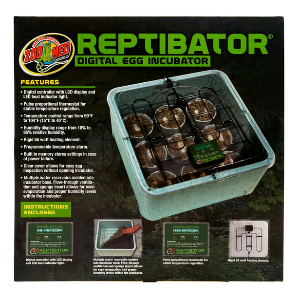Zoo Med ReptiBator Digital Egg Incubator, 55 Watt
