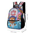 thumbnail image 2 of BUBBLE GUPPIES Backpacks Bookbag Casual Daypack Backpacks for Travel Work Camping Office, 2 of 8