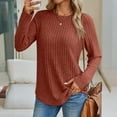 thumbnail image 2 of SUNBS Tunic Shirts for Womens Long Sleeve Tops Crewneck Dressy Sweaters Casual Blouses Trendy Clothes, 2 of 8
