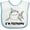 White and Blue, variant on Inktastic I'm Teething Cute Shark Boys or Girls Baby Bib