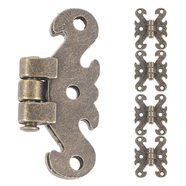 5pcs Retro Hinges Furniture Hinges Kitchen Cabinets Hinges Vintage Metal Hinges for Jewelry Box