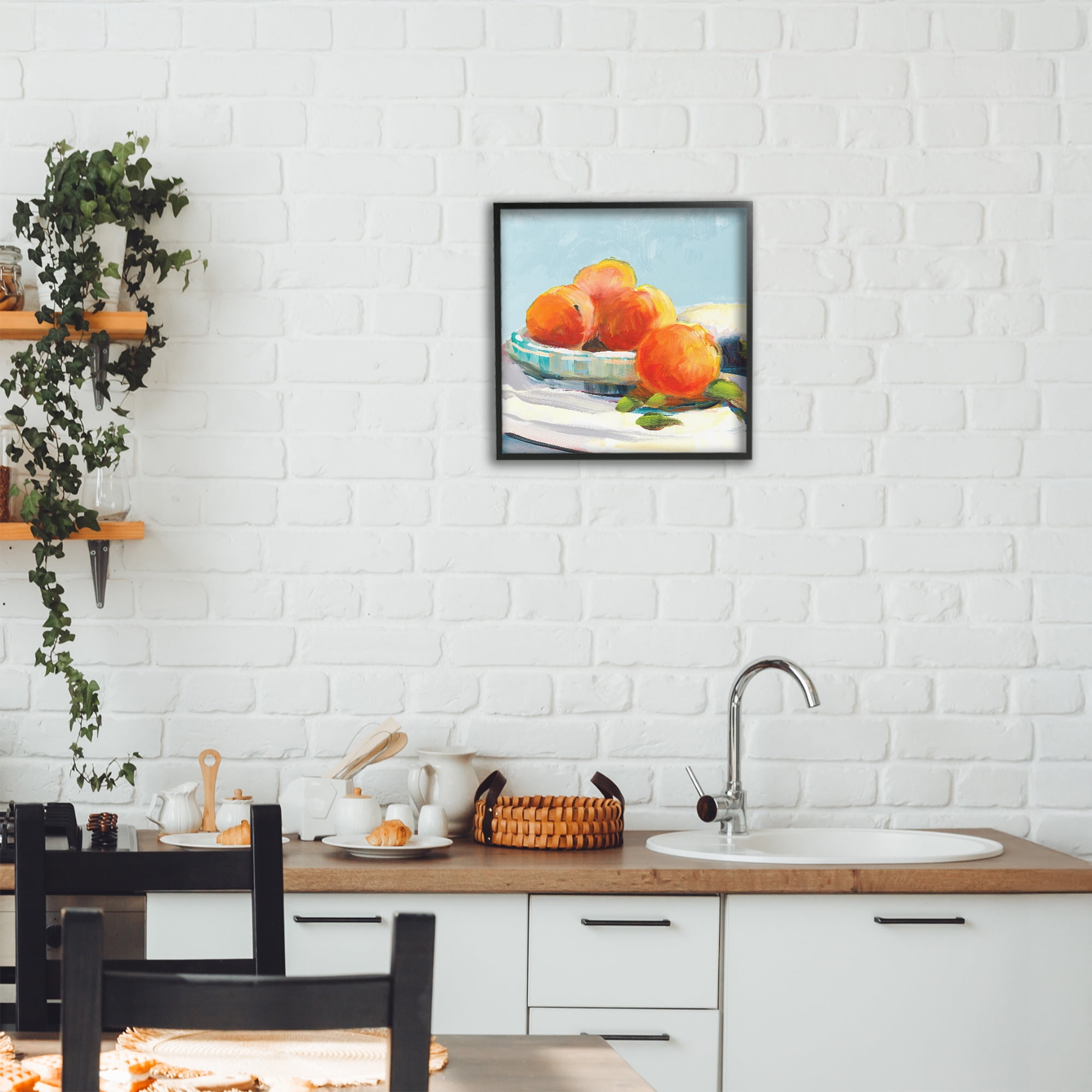 Stupell Industries Citrus Plantation Still Life Black Framed Giclee Art, design by Jane Slivka