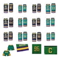 thumbnail image 2 of Camisetas de baloncesto Mighty Ducks Of Anaheim 44 Reed 99 BANKS 96 CONWAY 66 BOMBAY Costura Bordado Deportes al aire libre Negro Verde Nuevo, 2 of 5