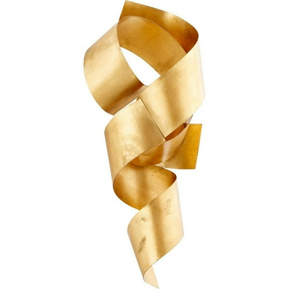Cyan Design 10987 Ribbons 13-1/2"W X 10"D X 33-1/2"H Abstract Sculpture - Gold