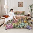 thumbnail image 4 of Castle Fairy Floral Cactus Queen Comforter Set,Western Bedding Comforter Set, 4 of 8