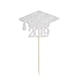 thumbnail image 4 of 20x Doctor Hat 2019 Letras Cake Topper Party Decor Cake Inserts Plata Perfecto de uación, 4 of 8