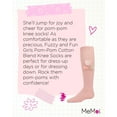 thumbnail image 7 of MeMoi Fuzzy and Fun Girls Pom-Pom Cotton Blend Knee Socks - Girls - Female, 8, Pale Blush, 7 of 7