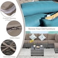 thumbnail image 4 of Outdoor Cushion Covers Replacement, Waterproof Patio Cushion Slipcovers, Outdoor Sofa Cushion Covers(Khaki 4pcs), 4 of 7