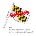 thumbnail image 4 of TSMD Maryland State Flags Small Mini Hand Held Stick Flags,5x8 Inch,12 Pack, 4 of 4