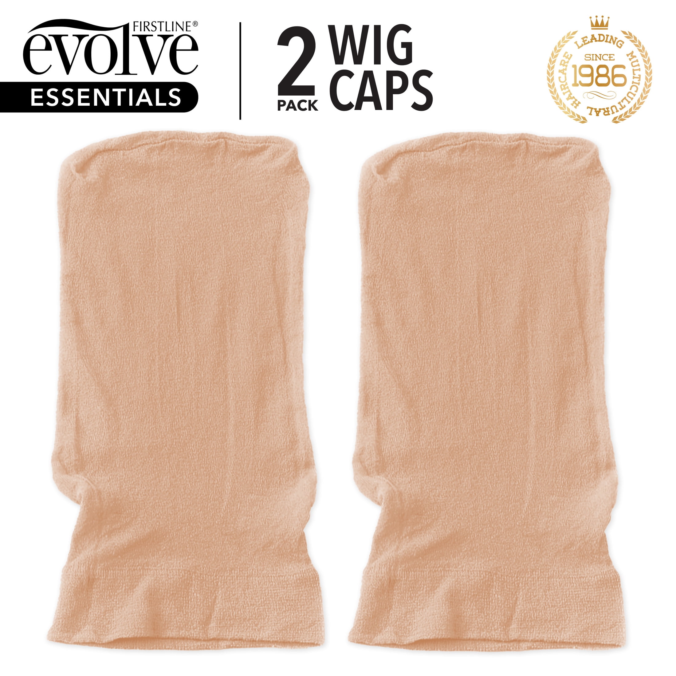 (6 pack) Evolve Wig Cap Neutral 2 Pack