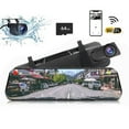 thumbnail image 1 of yeacher 10-Inch Dual-Lens Car Dash Cam with 2K HD Recording, Night Vision, WiFi, GPS, and 64GB Card Support, 1 of 7