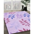 thumbnail image 3 of Ahgly Company Machine Washable Indoor Rectangle Transitional Heliotrope Purple Area Rugs, 8' x 10', 3 of 7